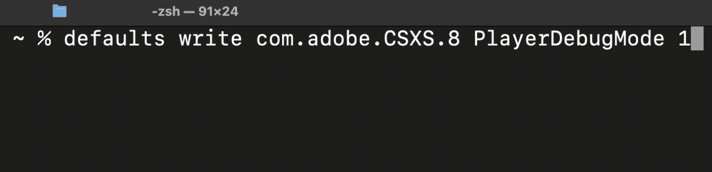 debug player mode example command