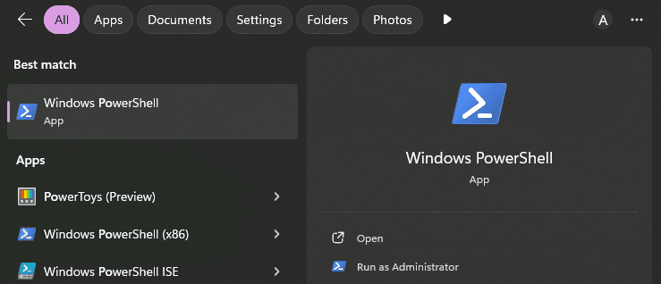 powershell